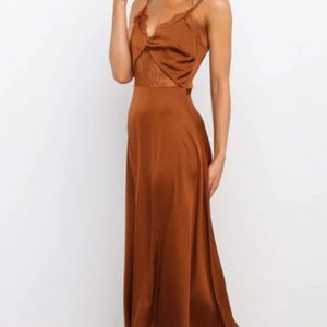 ARIEL DRESS - RUST